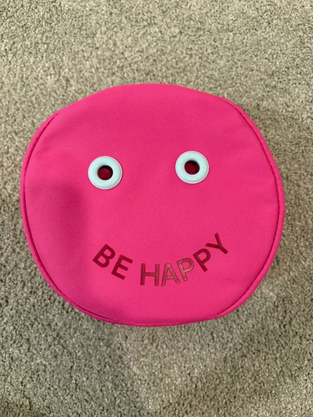 lululemon athletica Kids Hot Pink 'Be Happy' Round Pouch